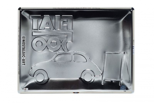 Blechschild "Fiat 500 Streifen" - 40 x 30cm